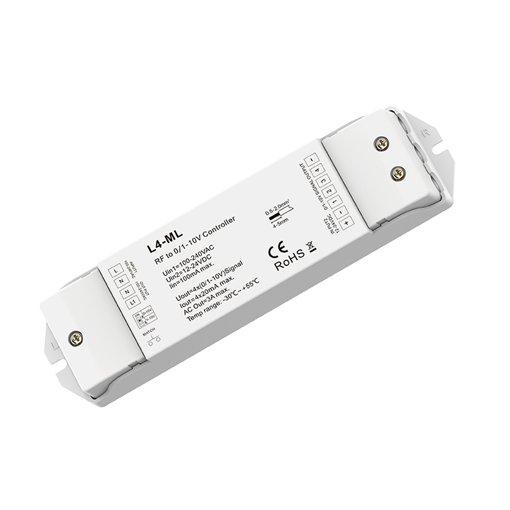 RF to 4 Channel 0/1-10V Dimmer L4-ML